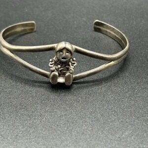 Carol Felley sterling silver 925 storyteller cuff bracelet